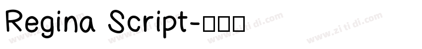 Regina Script字体转换